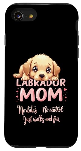 Lustiges Labrador-Zitat "Mom Dog Lab Mama" Hülle für iPhone SE (2020) / 7 / 8 von Labrador Fun Designs