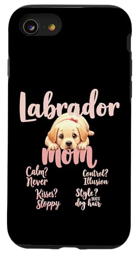 Lustiges Labrador-Zitat "Mom Dog Lab Mama" Hülle für iPhone SE (2020) / 7 / 8 von Labrador Fun Designs