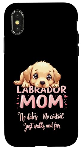 Lustiges Labrador-Zitat "Mom Dog Lab Mama" Hülle für iPhone X/XS Lustiges Labrador-Zitat "Mom Dog Lab Mama" Hülle für iPhone X/XS von Labrador Fun Designs