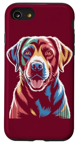 Bunter Labrador Retriever Art Labrador Hülle für iPhone SE (2020) / 7 / 8 von Labrador Retriever Lover Gifts & Tees