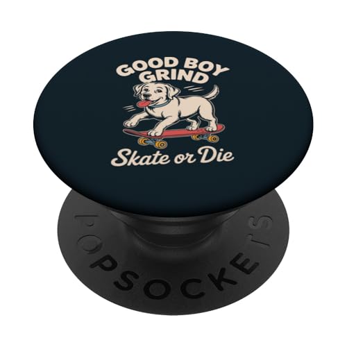 Eislaufen Labrador Retriever Skateboard Labrador PopSockets Klebender PopGrip Eislaufen Labrador Retriever Skateboard Labrador PopSockets Klebender PopGrip von Labrador Retriever Lover Gifts & Tees
