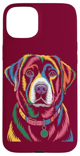 Labrador Retriever Art bunter Labrador Hülle für iPhone 15 Plus von Labrador Retriever Lover Gifts & Tees