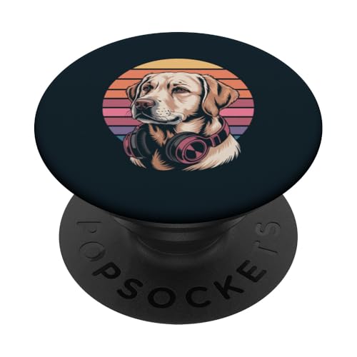 Labrador Retriever Kopfhörer DJ Labrador PopSockets Klebender PopGrip Labrador Retriever Kopfhörer DJ Labrador PopSockets Klebender PopGrip von Labrador Retriever Lover Gifts & Tees