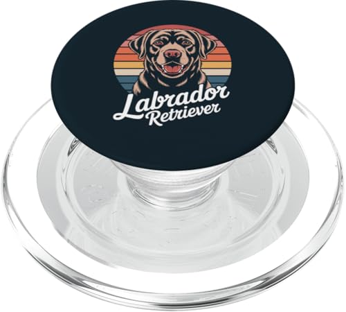 Retro Labrador Retriever PopSockets PopGrip für MagSafe Retro Labrador Retriever PopSockets PopGrip für MagSafe von Labrador Retriever Lover Gifts & Tees