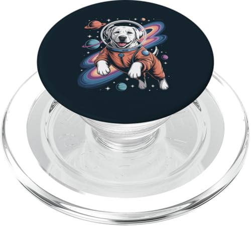 Space Labrador Retriever Astronaut Labrador PopSockets PopGrip für MagSafe von Labrador Retriever Lover Gifts & Tees