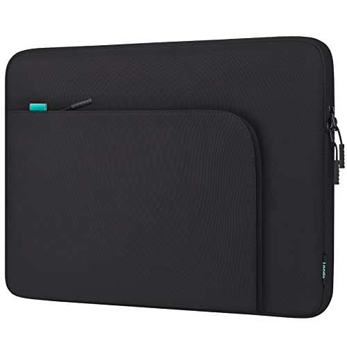 Lacdo 14 Zoll Laptop Tasche Schutz Hülle für 14 Zoll HP ASUS Acer Lenovo Chromebook, ASUS VivoBook ZenBook 14, Lenovo ThinkPad IdeaPad 14, HP EliteBook 14, Dell Inspiron 14 Wasserdicht Case, Schwarz von Lacdo