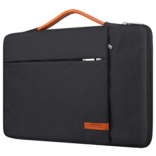 Lacdo 360° Rundumschutz Laptop Tasche Hülle für 14 Zoll Neu MacBook Pro M3 Pro Max/M3/M2 M1 Pro Max A2992 A2918 A2779 A2442 2023-2021, 13 Zoll MacBook Pro 2012-2015, Surface Laptop 5 4 3 2, Schwarz von Lacdo