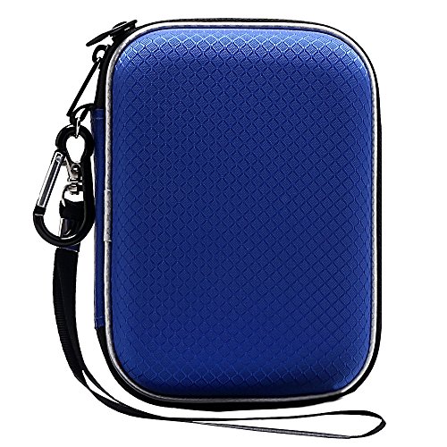 Lacdo Externe Festplattentasche Hard Drive Case für Western Digital WD Elements/WD My Passport Ultra/Seagate Game Drive Portable Drive 2.5 Zoll HDD 500GB 1TB 2TB 3TB 4TB 5TB Schutzhülle Stoßfest, Blau von Lacdo