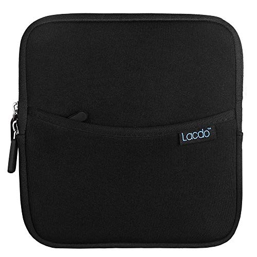 Lacdo Externer CD DVD USB Laufwerk Festplattentasche Schutzhülle für HP F6V97AA#ABB/Asus U9M U7M / LG GP57ES40 / Dell Slim DW316 / Apple SuperDrive Brenner Stoßfest Wasserdicht Tasche Case, Schwarz von Lacdo