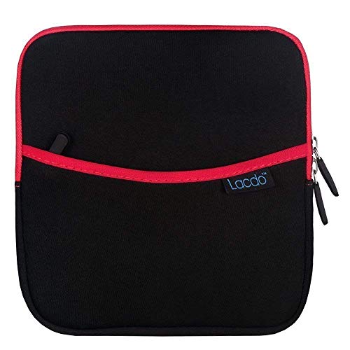 Lacdo Externer CD DVD USB Laufwerk Festplattentasche Schutzhülle für HP F6V97AA#ABB/Asus U9M U7M / LG GP57ES40 / Dell Slim DW316 / Apple SuperDrive Brenner Stoßfest Wasserdicht Tasche Case, Rot von Lacdo