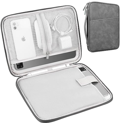 Lacdo Tablet Tasche Schutzhülle für 11 Zoll iPad A16, 11 Zoll iPad Air M3 M2, 11" iPad Pro M4, 10.9" iPad, 10.2" iPad, 10.9" iPad Air, 10.5" iPad Pro, 11" Galaxy Tab A9+ mit Magic Keyboard, Dunkelgrau von Lacdo