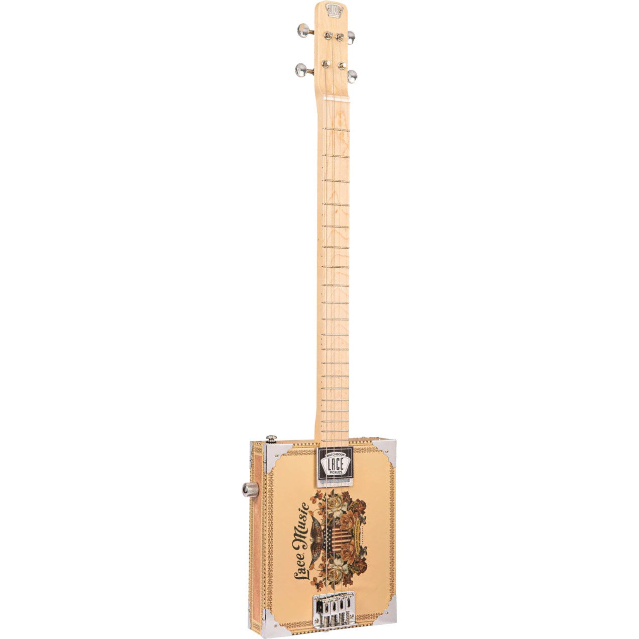 Lace Cigar Box Guitar Americana 4-string Electric Guitar Lace Cigar Box Guitar Americana 4-string Electric Guitar von Lace