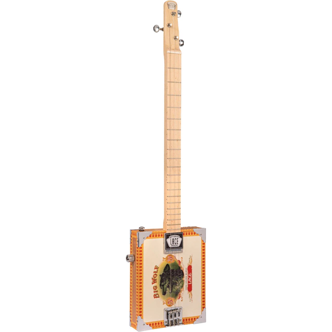 Lace Cigar Box Guitar Big Wolf 3-string Electric Guitar Lace Cigar Box Guitar Big Wolf 3-string Electric Guitar von Lace