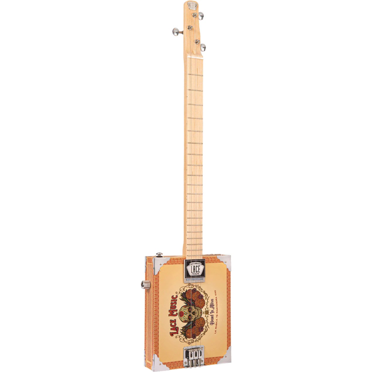 Lace Cigar Box Guitar Dead is alive 3-string Electric Guitar Lace Cigar Box Guitar Dead is alive 3-string Electric Guitar von Lace