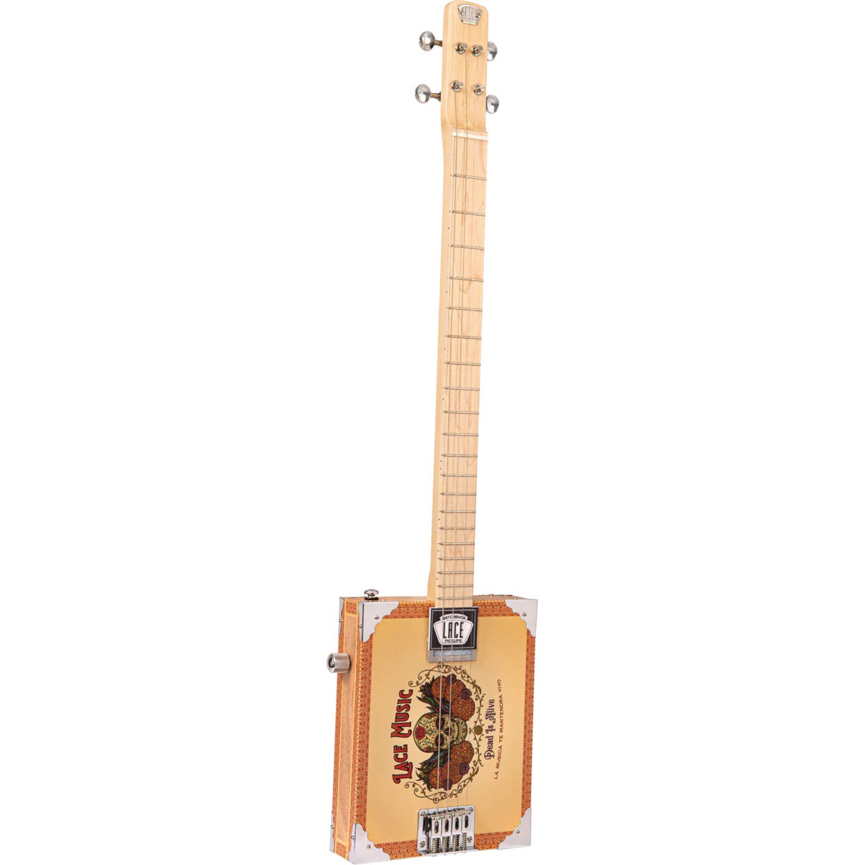 Lace Cigar Box Guitar Dead is alive 4-string Electric Guitar Lace Cigar Box Guitar Dead is alive 4-string Electric Guitar von Lace