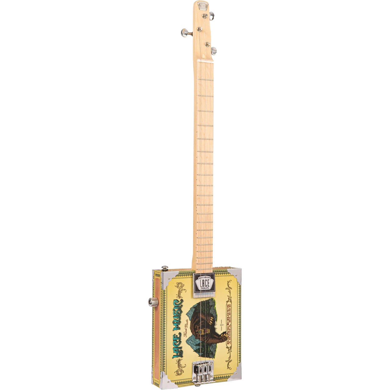 Lace Cigar Box Guitar Grizzly 3-string Electric Guitar Lace Cigar Box Guitar Grizzly 3-string Electric Guitar von Lace