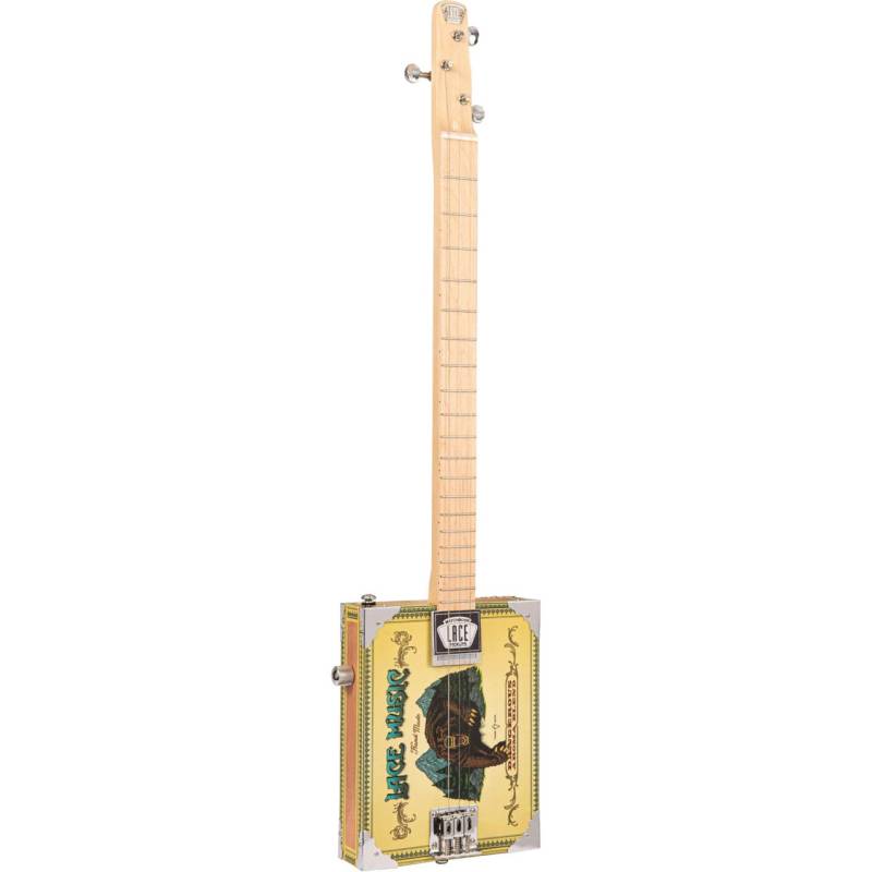 Lace Cigar Box Guitar Grizzly 3-string Electric Guitar von Lace
