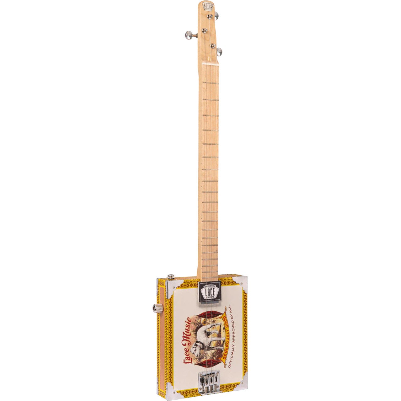 Lace Cigar Box Guitar Pero Pup 3-string Electric Guitar Lace Cigar Box Guitar Pero Pup 3-string Electric Guitar von Lace