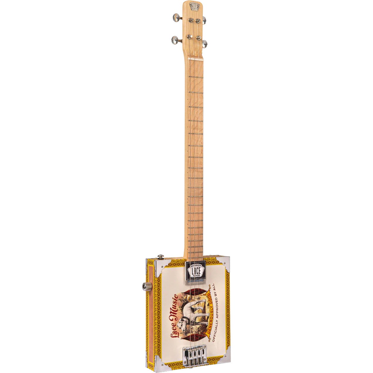 Lace Cigar Box Guitar Pero Pup 4-string Electric Guitar Lace Cigar Box Guitar Pero Pup 4-string Electric Guitar von Lace