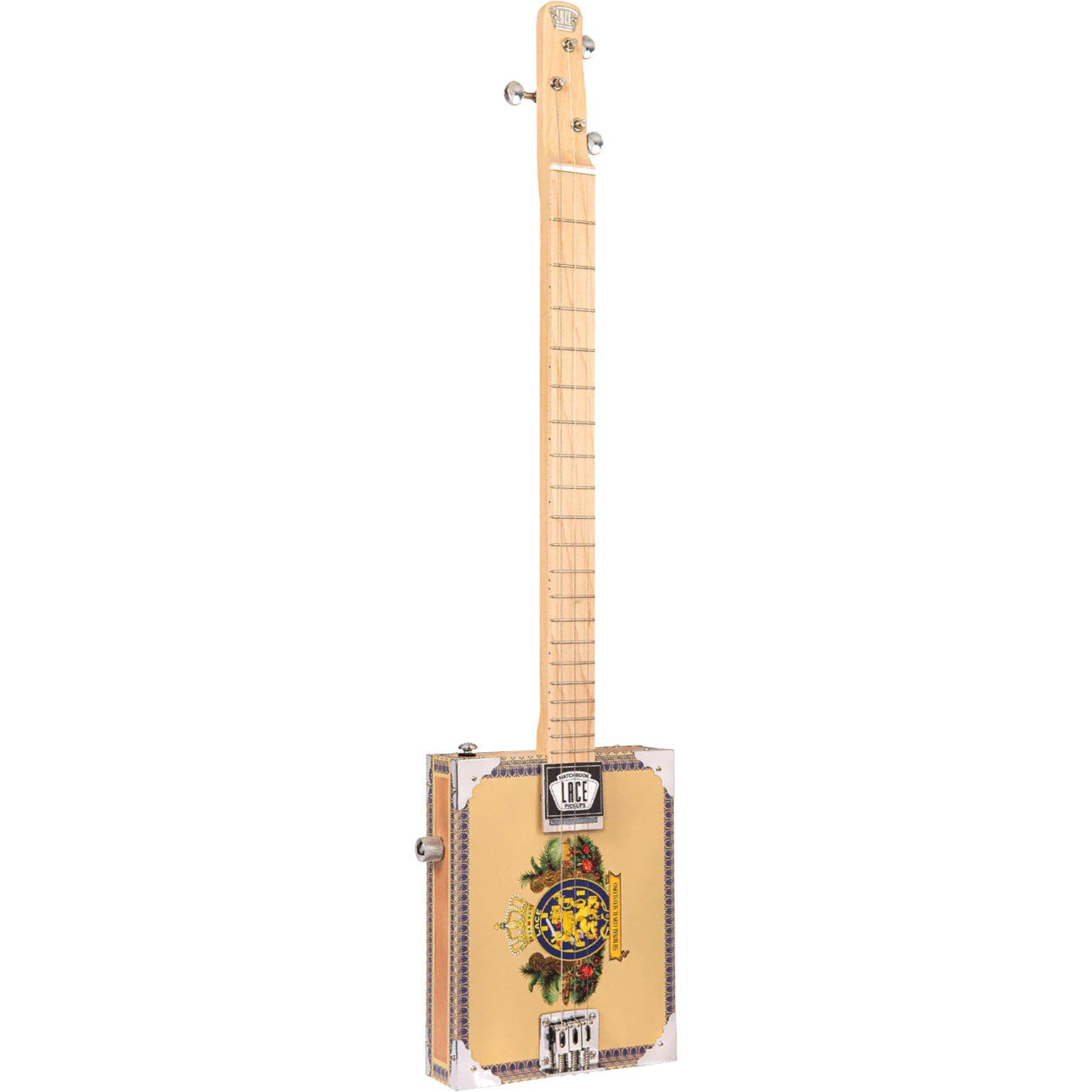 Lace Cigar Box Guitar Royalty 3-string Electric Guitar Lace Cigar Box Guitar Royalty 3-string Electric Guitar von Lace