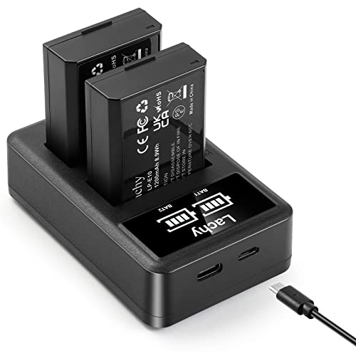 Lachy 2-Stück LP-E10 Ersatzakku 1200mAh mit und Smart LED Dual Ladegerät für Canon EOS 1100D 1200D 1300D 1500D 3000D 4000D, EOS Rebel T3 T5 T6 T7 T100, Kiss X50, X70, X80, X90 Kamera Lachy 2-Stück LP-E10 Ersatzakku 1200mAh mit und Smart LED Dual Ladegerät für Canon EOS 1100D 1200D 1300D 1500D 3000D 4000D, EOS Rebel T3 T5 T6 T7 T100, Kiss X50, X70, X80, X90 Kamera von Lachy