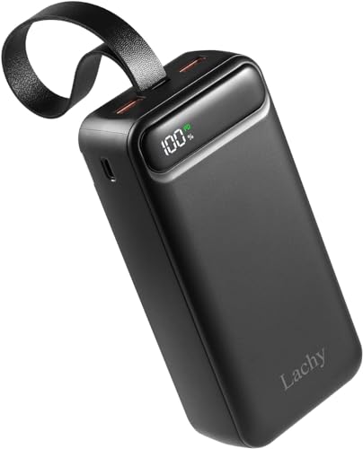 Lachy Große Powerbank 27000 mAh Schnellladung externer Akku mit USB-C-Ausgang [20 W PD/QC 3.0] Powerbank mit LED-Licht & Display, tragbares Ladegerät für iPhone Samsung Xiaomi Huawei usw. von Lachy
