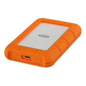 LACIE Rugged USB C 5 TB externe HDD-Festplatte orange von Lacie