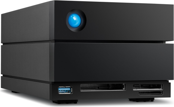 LaCie 2big Dock STLG32000400 - Festplatten-Array - 32TB - 2 Schächte (SATA-600) - HDD 16TB x 2 - Thunderbolt 3, USB 3,2 Gen 2 (extern) - mit 5 Jahre Servicevertrag für Datenwiederherstellung (STLG32000400) von Lacie