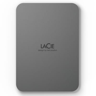 LaCie Mobile Drive Secure (2022) 4TB Externe Festplatte USB 3.2 Gen 1 Space Gray von Lacie