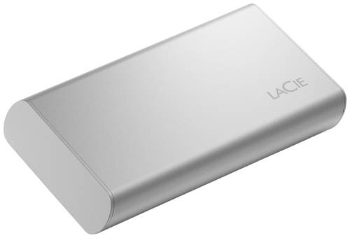 LaCie Portable SSD 500GB Externe SSD-Festplatte 6.35cm (2.5 Zoll) USB-C® Moon Silver STKS500400 von Lacie