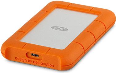 LaCie Rugged USB-C - Festplatte - 4TB - extern (tragbar) - USB 3,1 Gen1 - orange (STFR4000800) von Lacie