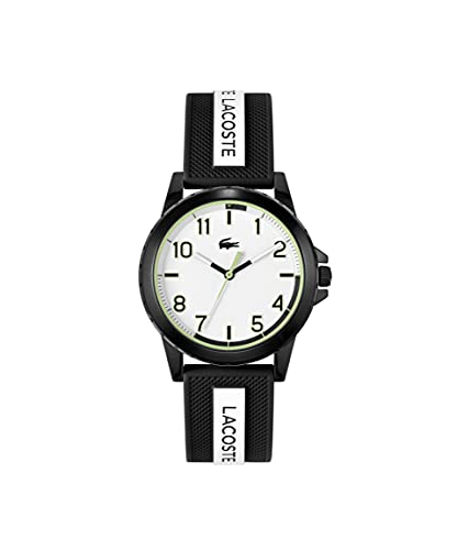 Lacoste Analog Quarzuhr Unisex mit Schwarzes Silikonarmband - 2020141 von Lacoste