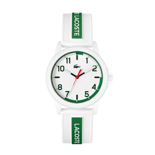 Lacoste Analog Quarzuhr für die Jugend Kollektion Rider mit Weisses Silikonarmband - 2020140 Lacoste Analog Quarzuhr für die Jugend Kollektion Rider mit Weisses Silikonarmband - 2020140 von Lacoste