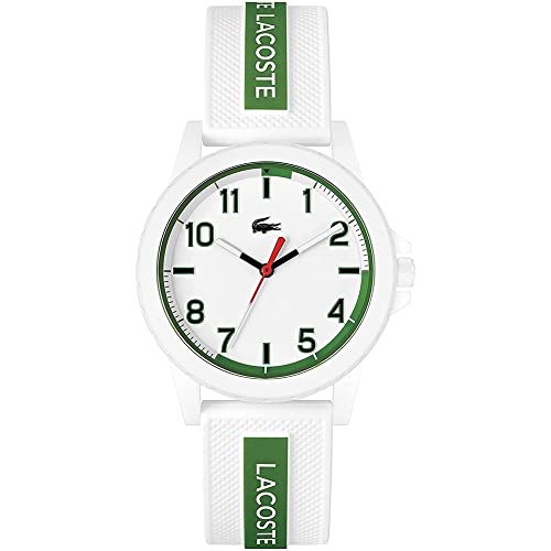 Lacoste Analog Quarzuhr für die Jugend Kollektion Rider mit Weisses Silikonarmband - 2020140 von Lacoste