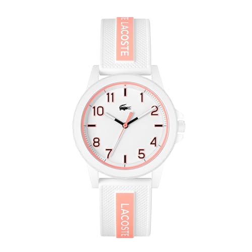 Lacoste Analog Quarzuhr für die Jugend Kollektion Rider mit Weisses Silikonarmband - 2020143 von Lacoste