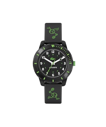 Lacoste Analog Quarzuhr für Kinder Kollektion Mini Tennis mit Schwarzes Silikonarmband - 2030061 Lacoste Analog Quarzuhr für Kinder Kollektion Mini Tennis mit Schwarzes Silikonarmband - 2030061 von Lacoste