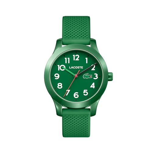 Lacoste Analog Quarzuhr für Kinder Kollektion LACOSTE.12.12 Kids mit Grünes Silikonarmband - 2030001 von Lacoste