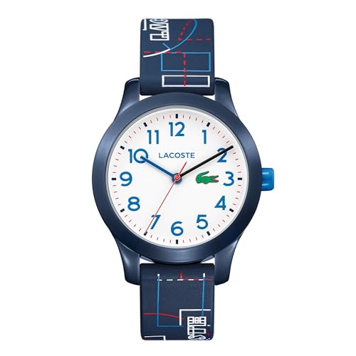 Lacoste Analog Quarzuhr für Kinder Kollektion LACOSTE.12.12 Kids mit Marinblaues Silikonarmband - 2030008 von Lacoste