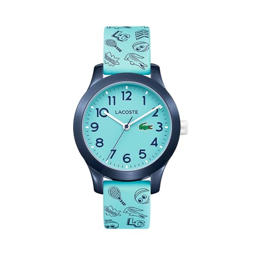 Lacoste Analog Quarzuhr für Kinder Kollektion LACOSTE.12.12 Kids mit Türkisfarbenes Silikonarmband - 2030013 von Lacoste