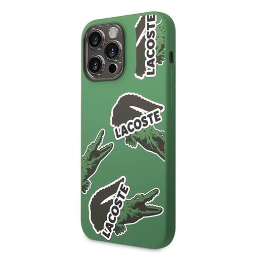 Lacoste LCHCP14XSON Hülle für iPhone 14 Pro Max 6.7" Grün hardcase Silicone Allover Pattern von Lacoste