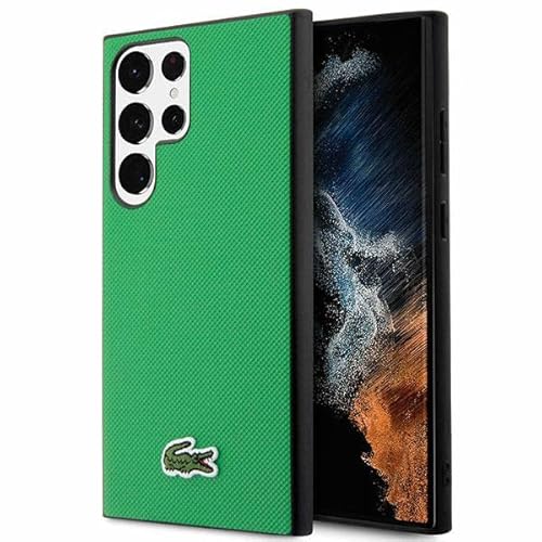Lacoste LCHCS23LPVCN Hülle für S23 Ultra S918 Grün hardcase Iconic Petit Pique von Lacoste
