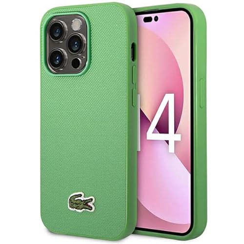 Lacoste LCHMP14LPVCN Hülle für iPhone 14 Pro 6.1" Grün hardcase Iconic Petit Pique von Lacoste