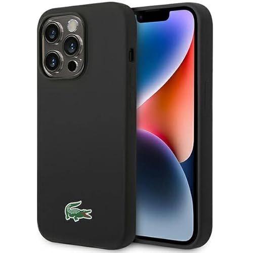 Lacoste LCHMP14LSLOK Hülle für iPhone 14 Pro 6.1" Schwarz hardcase Silicone von Lacoste