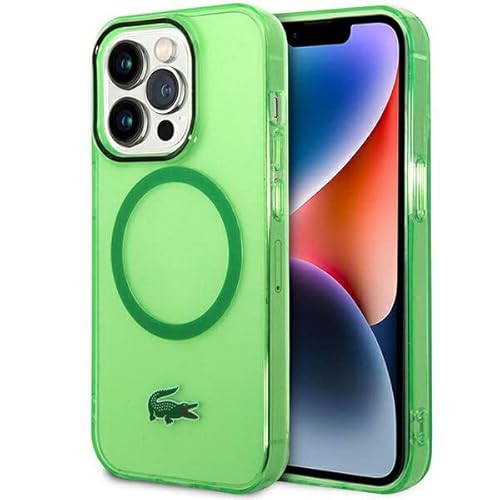 Lacoste LCHMP14XULON Hülle für iPhone 14 Pro Max 6.7" Grün hardcase Transparent von Lacoste