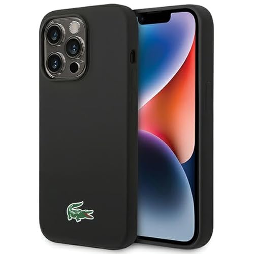 Lacoste LCHMP15LSLOK Hülle für iPhone 15 Pro 6.1" Schwarz hardcase Silicone von Lacoste