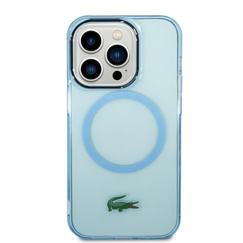 Lacoste LCHMP15LULOLB Hülle für iPhone 15 Pro 6.1" Blau hardcase Transparent von Lacoste