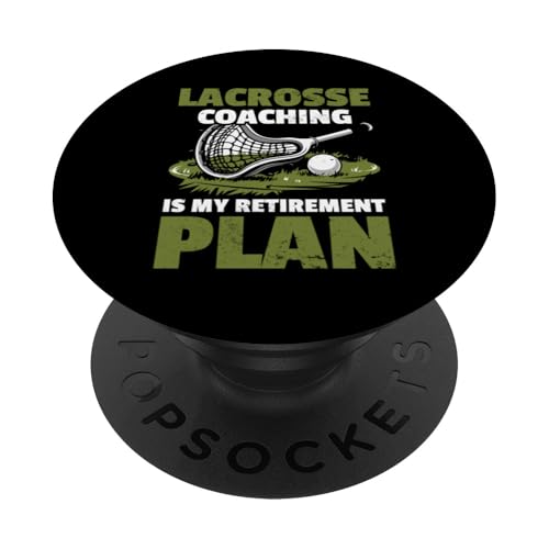 Lacrosse-Trainer Lacrosse Dad PopSockets Klebender PopGrip von Lacrosse Coach Gift for Coaches