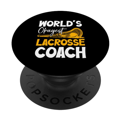 Lacrosse-Trainer Lacrosse Dad PopSockets Klebender PopGrip von Lacrosse Coach Gift for Coaches