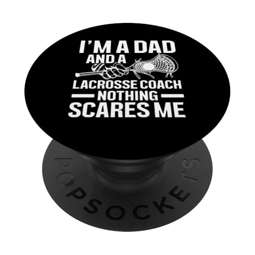Lacrosse-Trainer Lacrosse Dad PopSockets Klebender PopGrip von Lacrosse Coach Gift for Coaches