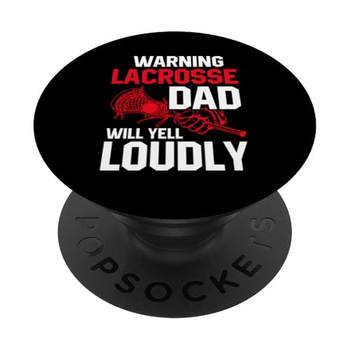 LAX Lacrosse Papa PopSockets Klebender PopGrip von Lacrosse Dad Gifts for Men